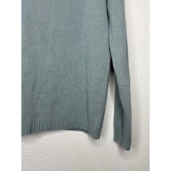 Benedetta B Merino Wool Cashmere Blend Blue Sweater Polkadot Size Medium $148 - Picture 11 of 16